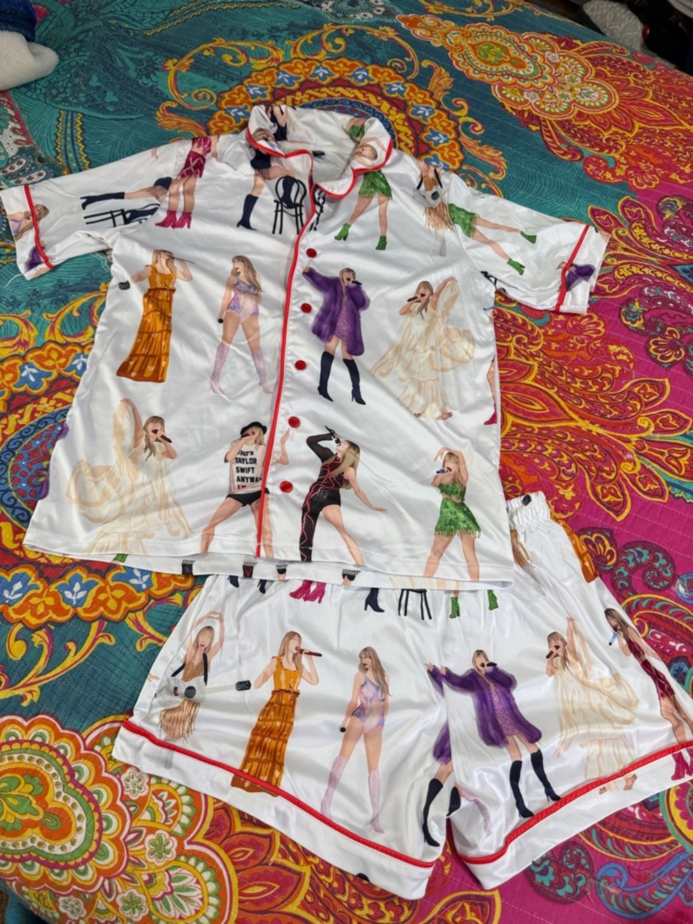 Taylor swift Eras tour shirt short pajama set